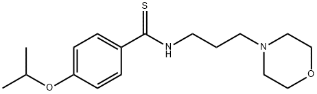 p-Isopropoxy-N-(3-morpholinopropyl)thiobenzamide Structure