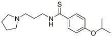 p-이소프로폭시-N-[3-(1-피롤리디닐)프로필]티오벤즈아미드 구조식 이미지