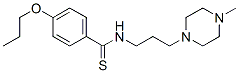 N-[3-(4-Methyl-1-piperazinyl)propyl]-p-(propoxy)thiobenzamide Structure