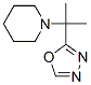 1-[1-Methyl-1-(1,3,4-oxadiazol-2-yl)ethyl]piperidine 구조식 이미지