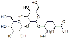 (2S)-2,6-diamino-5-[(2R,3R,4S,5R,6R)-4,5-dihydroxy-6-(hydroxymethyl)-3-[(2R,3R,5S,6R)-3,4,5-trihydroxy-6-(hydroxymethyl)oxan-2-yl]oxyoxan-2-yl]oxyhexanoic acid 구조식 이미지