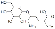 2,6-diamino-5-[3,4,5-trihydroxy-6-(hydroxymethyl)oxan-2-yl]oxy-hexanoic acid 구조식 이미지