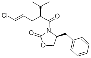 4-Benzyl-3-(5-chloro-2-isopropyl-pent-4-enoyl)-oxazolidin-2-one Structure