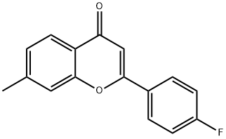 2-(4-FLUOROPHENYL)-7-METHYL-4H-CHROMEN-4-ONE 구조식 이미지