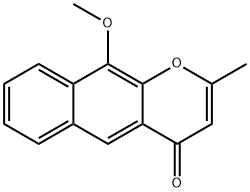 10-Methoxy-2-methyl-4H-naphtho[2,3-b]pyran-4-one 구조식 이미지