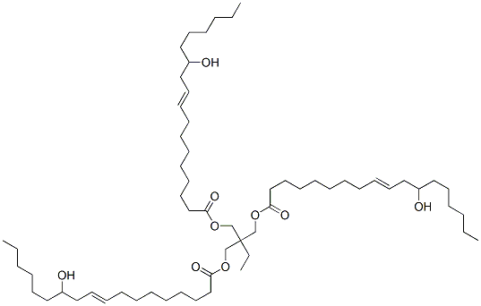 2-ethyl-2-[[(12-hydroxyoctadec-9-enoyl)oxy]methyl]propane-1,3-diyl bis(12-hydroxyoctadec-9-enoate), stereoisomer Structure