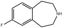 1H-3-Benzazepine,7-fluoro-2,3,4,5-tetrahydro-(9CI) 구조식 이미지