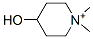 4-히드록시-N,N-디메틸피페리디늄 구조식 이미지