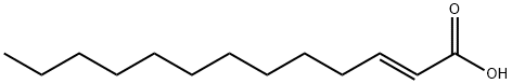 (E)-트리데크-2-엔산 구조식 이미지