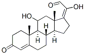 11,20-dihydroxy-3-oxopregna-4,17(20)-dien-21-al 구조식 이미지