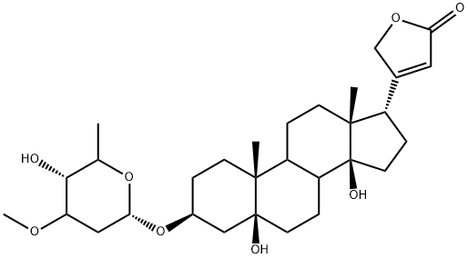 32476-67-8 4-[(3S,5S,10R,13R,14S,17S)-5,14-dihydroxy-3-[(2S,5R)-5-hydroxy-4-methoxy-6-methyl-oxan-2-yl]oxy-10,13-dimethyl-2,3,4,6,7,8,9,11,12,15,16,17-dodecahydro-1H-cyclopenta[a]phenanthren-17-yl]-5H-furan-2-one