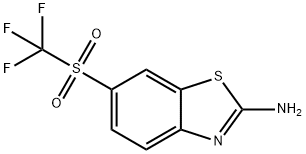 2-Amino-6-(trifluoromethanesufonyl)benzothiazole  Structure
