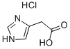 4-IMIDAZOLEACETIC ACID HYDROCHLORIDE Structure