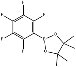 4,4,5,5-테트라메틸-2-(퍼플루오로페닐)-1,3,2-디옥사보롤란 구조식 이미지