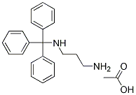 N1-Tritylpropane-1,3-diaMine acetate Structure