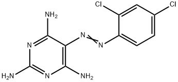 Pyrimidine, 5-((2,4-dichlorophenyl)azo)-2,4,6-triamino- 구조식 이미지