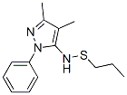 1-Phenyl-3-methyl-4-(1'-methyl)propylthio-5-aminopyrazole 구조식 이미지