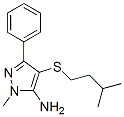 1-Methyl-3-phenyl-4-(3'-methyl)butylthio-5-aminopyrazole 구조식 이미지