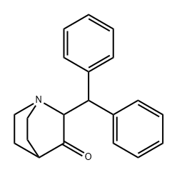 2-(디페닐메틸)-퀴누클리딘-3-원 구조식 이미지