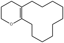 3,4,5,6,7,8,9,10,11,12,13,14-dodecahydro-2H-cyclododeca[b]pyran Structure
