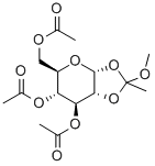 3,4,6-TRI-O-ACETYL-ALPHA-D-GALACTOPYRANOSE 1,2-(METHYL ORTHOACETATE) 구조식 이미지