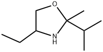 Oxazolidine, 4-ethyl-2-methyl-2-(1-methylethyl)- (9CI) 구조식 이미지