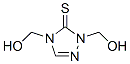 1,4-Bis(hydroxymethyl)-4,5-dihydro-1H-1,2,4-triazole-5-thione 구조식 이미지