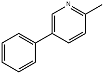 2-메틸-5-페닐피리딘 구조식 이미지
