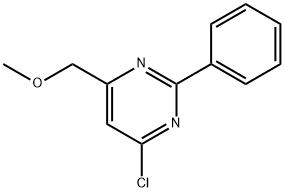 4-CHLORO-6-(METHOXYMETHYL)-2-PHENYLPYRIMIDINE 구조식 이미지