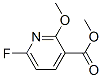3-피리딘카르복실산,6-플루오로-2-메톡시-,메틸에스테르(9CI) 구조식 이미지