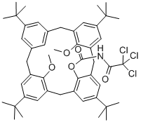 25,27-DIMETHOXY-26-(N-TRICHLOROACETYL)CARBAMOYLOXY-P-TERT-BUTYLCALIX[4!ARENE, 95 Structure