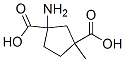 1,3-Cyclopentanedicarboxylicacid,1-amino-,3-methylester(9CI) Structure