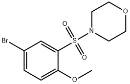 4-(5-BROMO-2-METHOXYBENZENESULPHONYL)MORPHOLINE 구조식 이미지