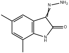 1H-Indole-2,3-dione,5,7-dimethyl-,3-hydrazone(9CI) 구조식 이미지