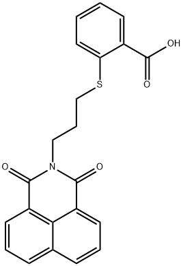 2-[3-(1,3-Dioxo-1H,3H-benzo[de]isoquinolin-2-yl)-propylsulfanyl]-benzoic acid 구조식 이미지