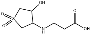 3-(4-HYDROXY-1,1-DIOXO-TETRAHYDRO-1LAMBDA6-THIOPHEN-3-YLAMINO)-PROPIONIC ACID Structure