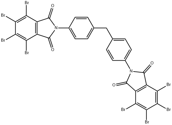 N,N'-(methylenedi-p-phenylene)bis[3,4,5,6,-tetrabromophthalimide] 구조식 이미지