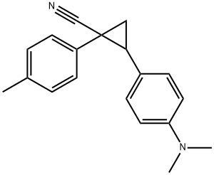 2-(4-dimethylaminophenyl)-1-(4-methylphenyl)cyclopropane-1-carbonitril e 구조식 이미지