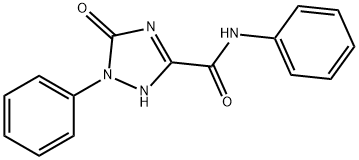 2,5-Dihydro-5-oxo-1-phenyl-1H-1,2,4-triazole-3-carboxylicacidphenylamide Structure