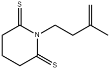 2,6-Piperidinedithione,  1-(3-methyl-3-butenyl)-  (9CI) 구조식 이미지