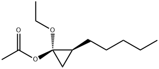 시클로프로판올,1-에톡시-2-펜틸-,아세테이트,(1S,2S)-(9CI) 구조식 이미지