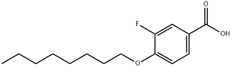3-FLUORO-4-N-OCTYLOXYBENZOIC ACID Structure
