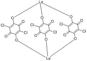 CHLORANILIC ACID LANTHANUM SALT 구조식 이미지