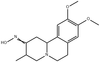 9,10-Dimethoxy-3-methyl-1,3,4,6,7,11b-hexahyrdo-2H-benzo(a)quinolizin- 2-one oxime 구조식 이미지