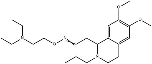 1,3,4,6,7,11b-Hexahydro-9,10-dimethoxy-3-methyl-2H-benzo[a]quinolizin-2-one O-[2-(diethylamino)ethyl]oxime Structure