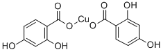 bis[4-hydroxysalicylato(2-)-O1,O2]cuprate(2-) Structure