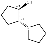 Cyclopentanol, 2-(1-pyrrolidinyl)-, trans- (8CI,9CI) Structure