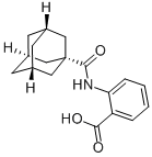 2-[(Tricyclo[3.3.1.13,7]decan-1-ylcarbonyl)amino]benzoic acid Structure
