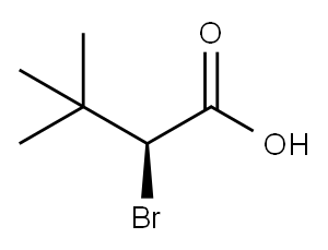 (S)-2-Bromo-3,3-dimethylbutyric acid 구조식 이미지