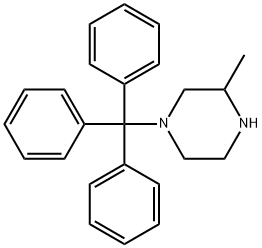 1-트리틸-3-메틸피페라진 구조식 이미지